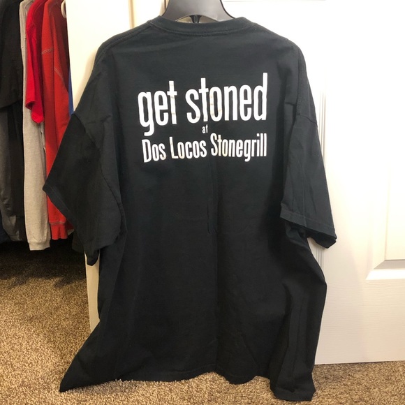 GET STONED @ Dos Locos Stonegrill Tee Size 3XL - Picture 5 of 6